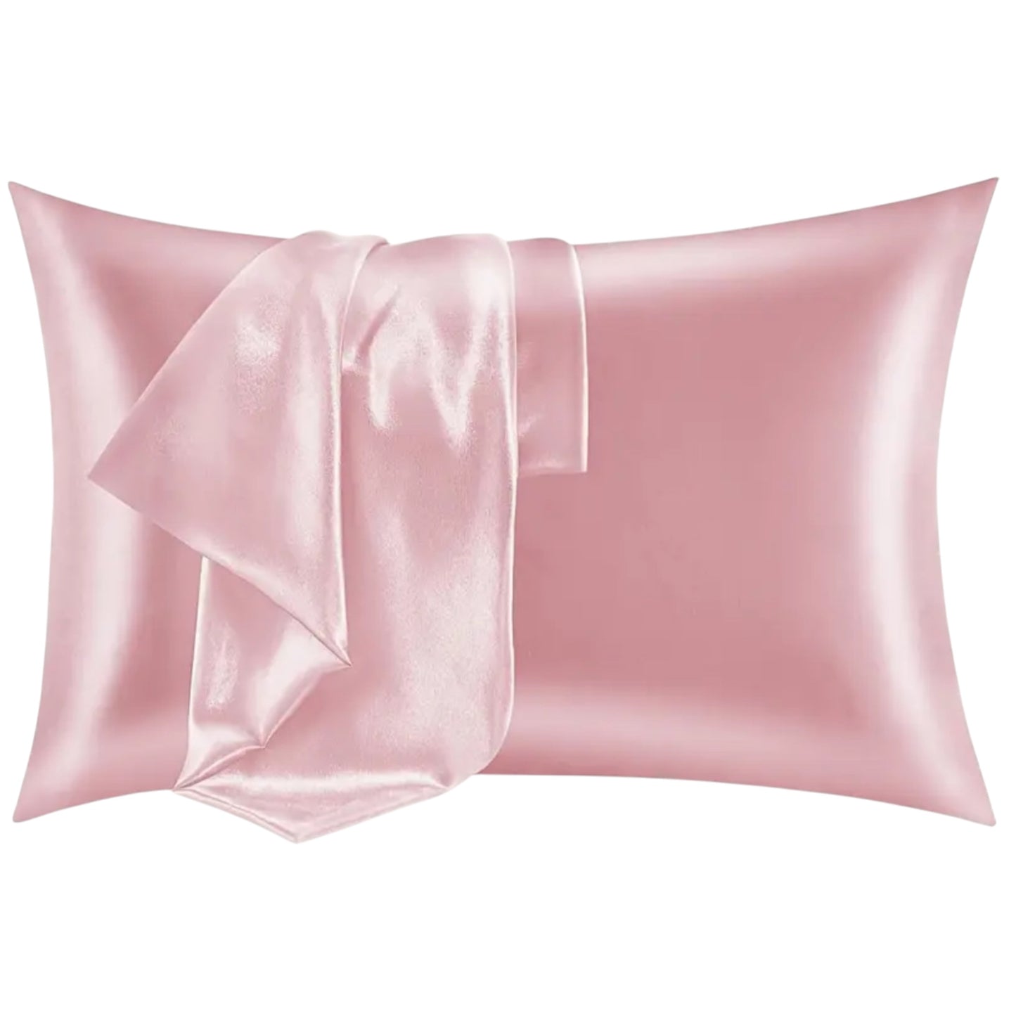 Mulberry zīda un satīna spilvendrāna rozā